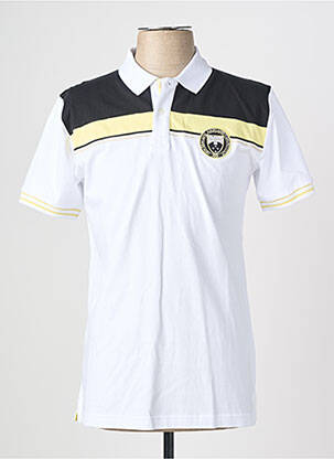 Polo tissage jersey manches courtes blanc CAMBERABERO homme