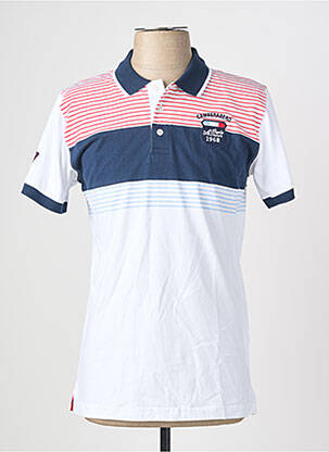 Polo coupe droite manches courtes blanc CAMBERABERO homme