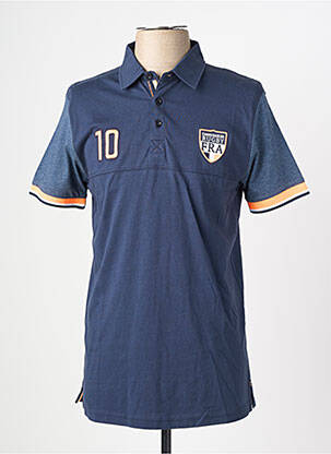 Polo coupe droite manches courtes bleu CAMBERABERO homme