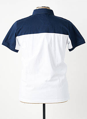 Polo tissage jersey manches courtes blanc CAMBERABERO homme