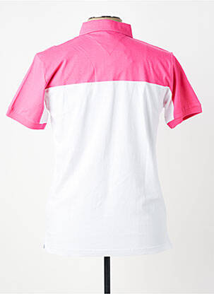Polo tissage jersey manches courtes rose CAMBERABERO homme
