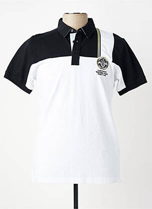 Polo tissage jersey manches courtes noir CAMBERABERO homme
