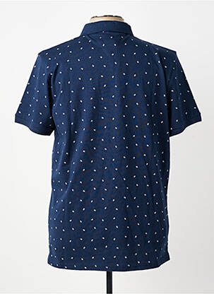 Polo tissage jersey manches courtes bleu CAMBERABERO homme