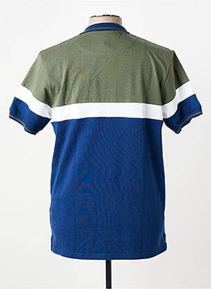 Polo broderie motifs brodés manches courtes vert CAMBERABERO homme