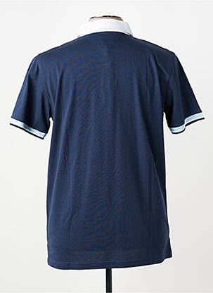Polo tissage jersey manches courtes bleu CAMBERABERO homme