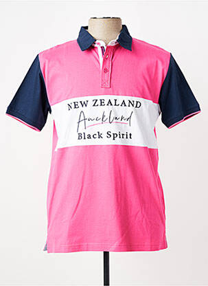 Polo coupe droite manches courtes rose CAMBERABERO homme