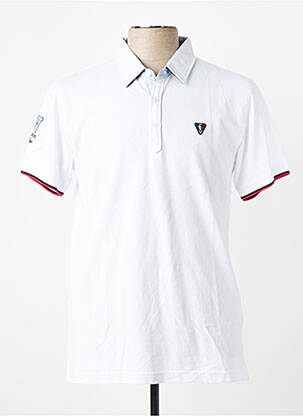 Polo coupe droite manches courtes blanc CAMBERABERO homme
