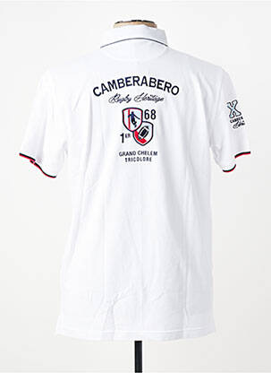 Polo coupe droite manches courtes blanc CAMBERABERO homme