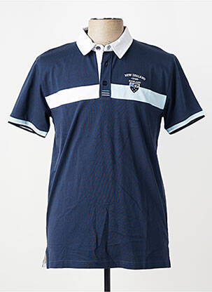 Polo tissage jersey manches courtes bleu CAMBERABERO homme