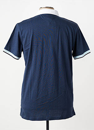 Polo tissage jersey manches courtes bleu CAMBERABERO homme
