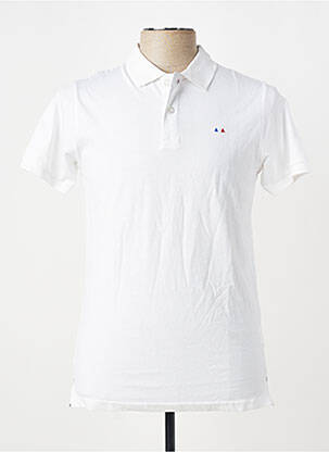 Polo tissage jersey manches courtes blanc CAMBERABERO homme