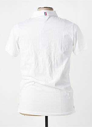 Polo tissage jersey manches courtes blanc CAMBERABERO homme