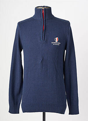 Pull maille tricot manches longues bleu CAMBERABERO homme