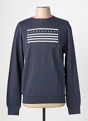 Sweat-shirt stretch manches longues bleu CAMBERABERO homme