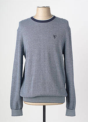 Pull stretch manches longues bleu CAMBERABERO homme