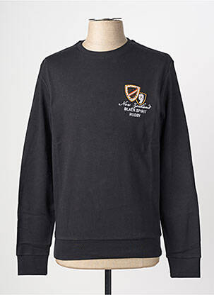 Sweat-shirt stretch manches longues noir CAMBERABERO homme