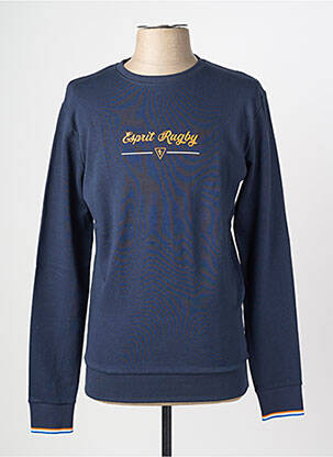 Sweat-shirt stretch manches longues bleu CAMBERABERO homme