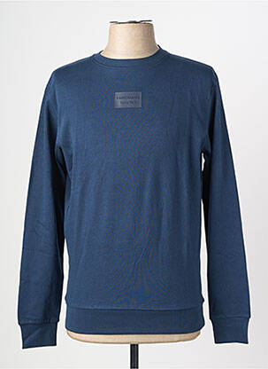 Sweat-shirt stretch manches longues bleu CAMBERABERO homme
