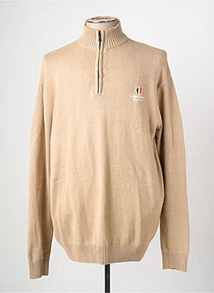 Pull stretch manches longues beige CAMBERABERO homme