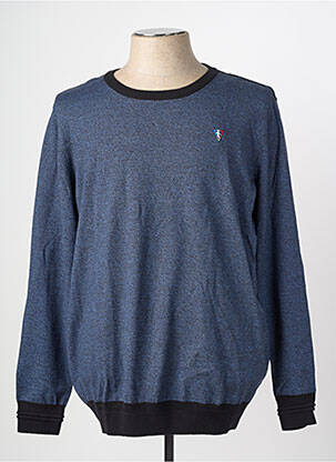 Pull stretch manches longues bleu CAMBERABERO homme