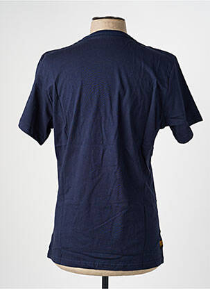 T-shirt coupe cintrée manches courtes bleu DAYTONA homme