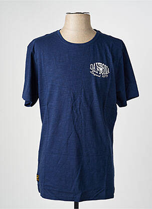 T-shirt stretch manches courtes bleu DAYTONA homme