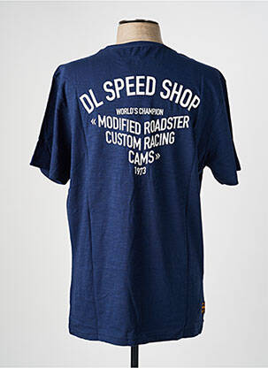 T-shirt stretch manches courtes bleu DAYTONA homme