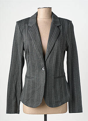 Blazer poches gris ICHI femme