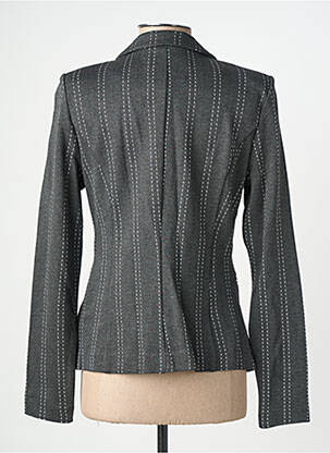Blazer poches gris ICHI femme