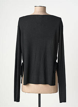Pull coupe cintrée manches longues noir GRACE & MILA femme