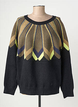 Pull stretch manches longues noir LILI SIDONIO femme