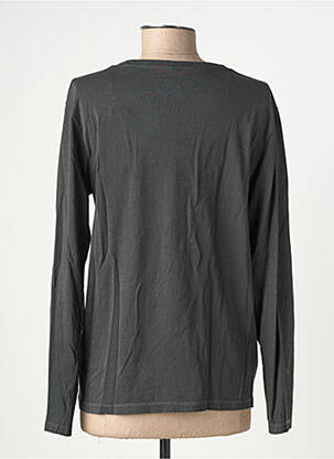 T-shirt manches longues manches longues gris HAPPY femme