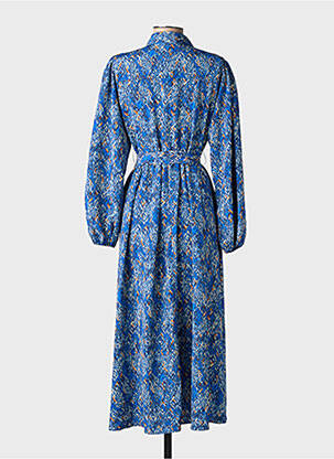 Robe longue manches longues manches longues bleu RUE MAZARINE femme