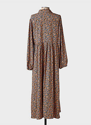 Robe longue manches longues manches longues orange RUE MAZARINE femme