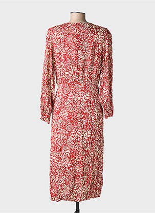 Robe longue manches longues manches longues rouge LA PETITE ETOILE femme