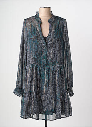 Robe courte manches longues manches longues vert MOLLY BRACKEN femme