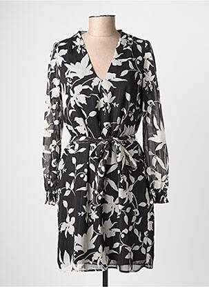 Robe courte manches longues manches longues noir LPB femme