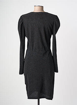 Robe mi-longue manches longues manches longues noir LA PETITE ETOILE femme