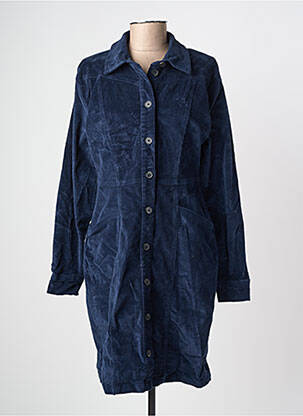 Robe mi-longue manches longues manches longues bleu B.YOUNG femme