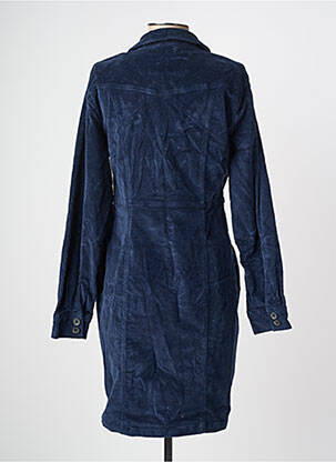 Robe mi-longue manches longues manches longues bleu B.YOUNG femme