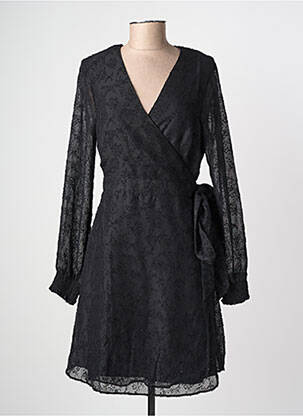 Robe courte manches longues manches longues noir LPB femme