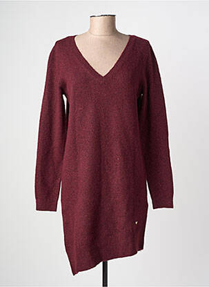 Robe pull coupe droite manches longues violet LPB femme