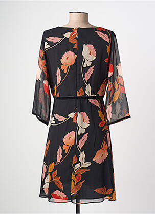 Robe courte coupe fluide manches 3/4 noir MOLLY BRACKEN femme
