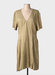 Robe mi-longue manches courtes manches courtes vert LES P'TITES BOMBES femme