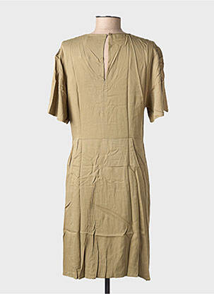 Robe mi-longue manches courtes manches courtes vert LES P'TITES BOMBES femme