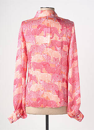 Chemisier imprimé fantaisie manches longues rose MOLLY BRACKEN femme