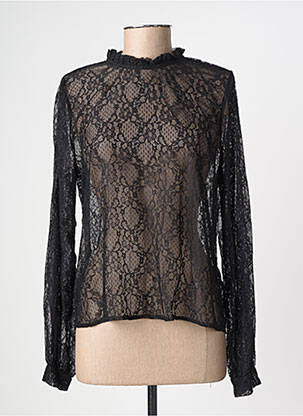 Top coupe fluide manches longues noir LA PETITE ETOILE femme