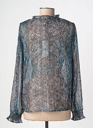 Blouse légère et transparente manches longues gris MOLLY BRACKEN femme