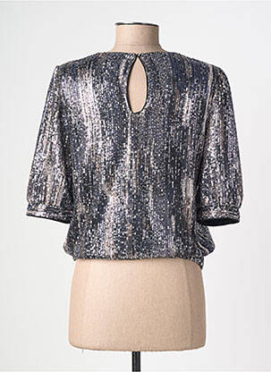 Top manches courtes manches courtes argent GRACE & MILA femme