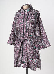 Imperméable fermeture zippée sur le devant a capuche violet RUE MAZARINE femme